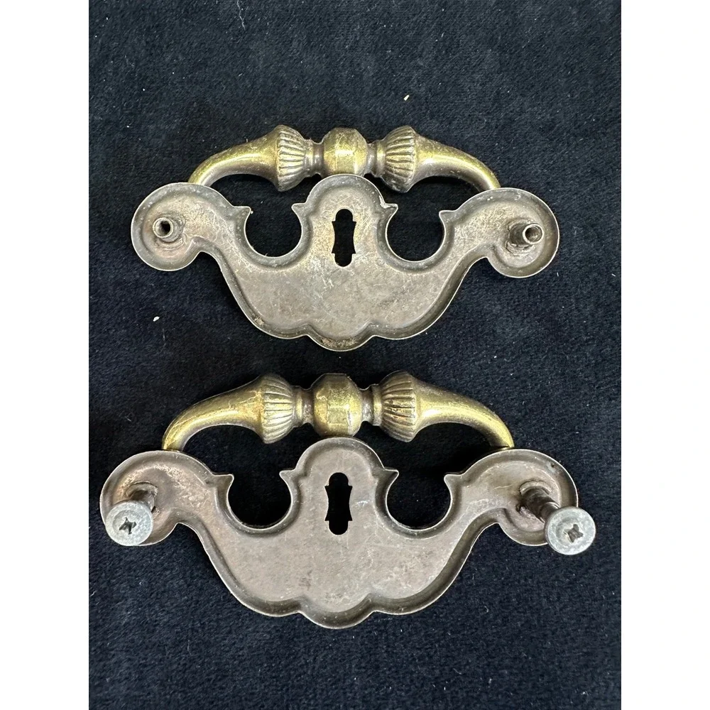 Vintage Brass Drawer Pulls Vintage Hardware MCM 4.5